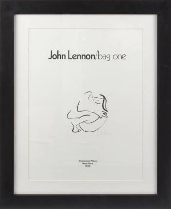 JOHN LENNON SIGNED "BAG ONE" PRINT