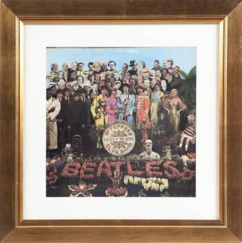 JOHN LENNON SIGNED SGT. PEPPER'S ALBUM COVER