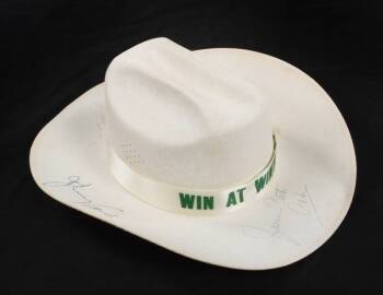 JOHNNY CASH AND JUNE CARTER CASH SIGNED HAT