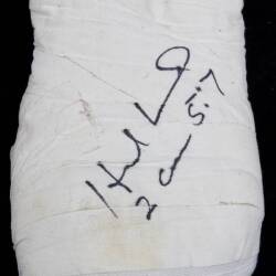 EVANDER HOLYFIELD TRAINING USED & SIGNED HAND WRAPS - 6