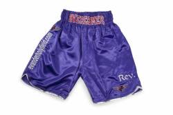 EVANDER HOLYFIELD VS. JOHN RUIZ III FIGHT WORN TRUNKS