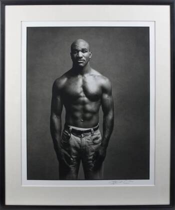 EVANDER HOLYFIELD LARGE PORTRAIT PHOTOGRAPH