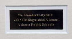 EVANDER HOYLFIELD GROUP OF FRAMED ITEMS - 3