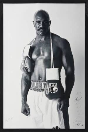 EVANDER HOLYFIELD LARGE PORTRAIT PHOTOGRAPHS