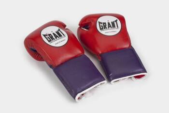 EVANDER HOLYFIELD VS. HASIM RAHMAN FIGHT WORN GLOVES