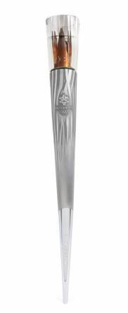 EVANDER HOLYFIELD RELAY USED 2002 OLYMPIC TORCH