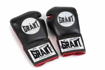 EVANDER HOLYFIELD VS. MICHAEL MOORER II FIGHT WORN GLOVES