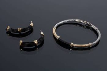 SET OF ELEPHANT HAIR JEWELRY