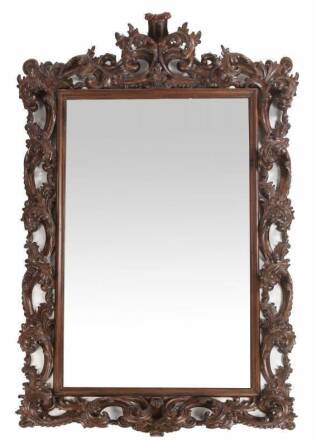 EVANDER HOLYFIELD MONUMENTAL BAROQUE STYLE MIRROR