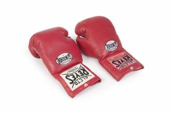 EVANDER HOLYFIELD VS. RIDDICK BOWE FIGHT WORN GLOVES