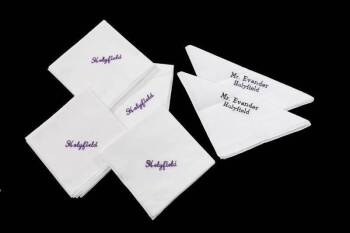 EVANDER HOLYFIELD MONOGRAMMED HANDKERCHIEFS