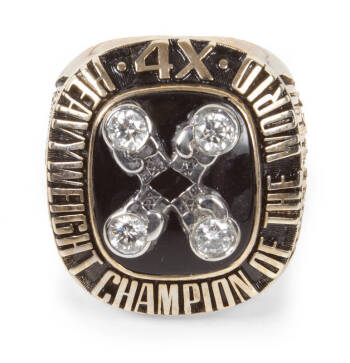 EVANDER HOLYFIELD FOUR-TIME HEAVYWEIGHT CHAMPION RING