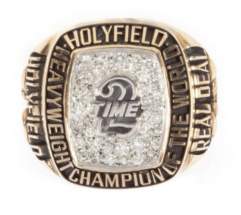EVANDER HOLYFIELD TWO-TIME HEAVYWEIGHT CHAMPION RING