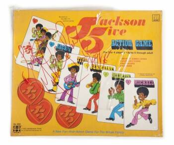 MICHAEL JACKSON SIGNED JACKSON 5 ACTION GAME