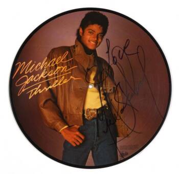 MICHAEL JACKSON SIGNED THRILLER PICTURE DISC