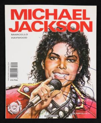 MICHAEL JACKSON SIGNED COMIC BOOK