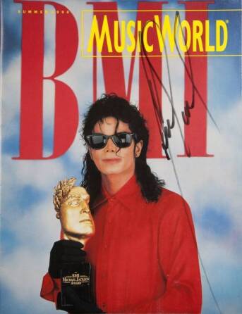 MICHAEL JACKSON SIGNED INDUSTRY MAGAZINE