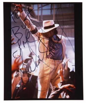 MICHAEL JACKSON SIGNED IMAGE