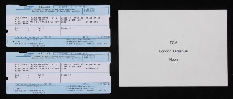 MISSION: IMPOSSIBLE HENRY CZERNY TRAIN TICKETS