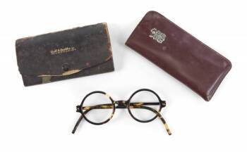 HAROLD LLOYD EYEGLASSES AND CASES