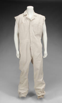 THE BIG LEBOWSKI JEFF BRIDGES WHITE SLEEVELESS COVERALLS