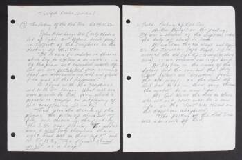 JOHNNY CASH HANDWRITTEN ESSAY