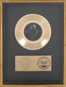 ELVIS PRESLEY "GOLD" RECORD AWARD