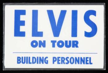 ELVIS PRESLEY TOUR PERSONNEL BADGE