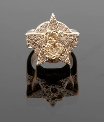 ELVIS PRESLEY DIAMOND STAR "E" RING