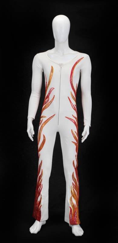 DAVID CASSIDY STAGE WORN JUMPSUIT WITH FLAMES