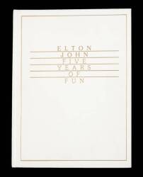 ELTON JOHN SIGNED LIMITED EDITION BOOK