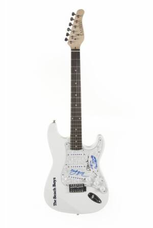 THE BEACH BOYS SIGNED GUITAR