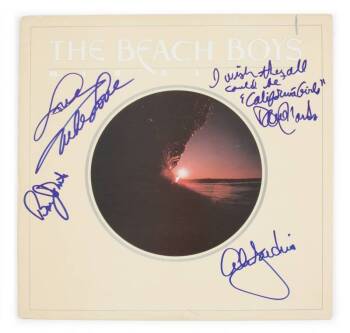 THE BEACH BOYS SIGNED ALBUM SLEEVE