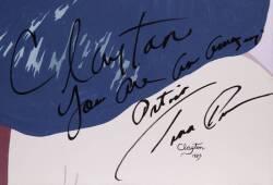 TINA TURNER SIGNED CLAYTON LEFEVRE PAINTING - 2