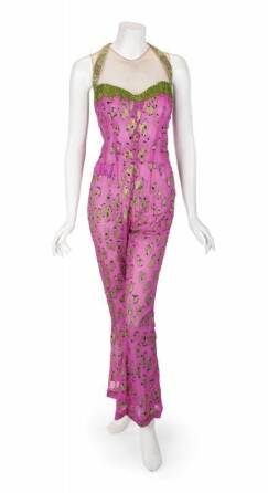 BETTE MIDLER SHOCKING PINK CUSTOM JUMPSUIT •