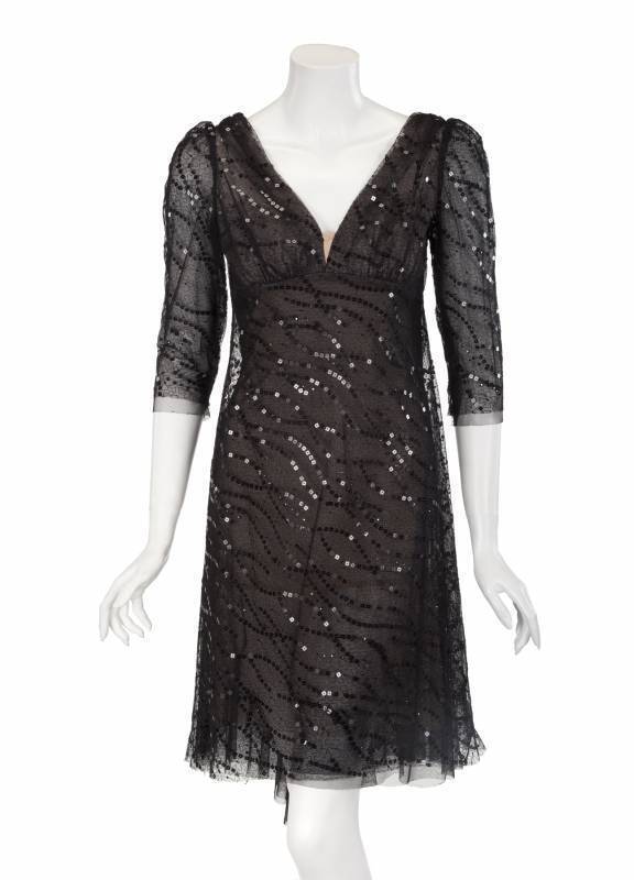 BETTE MIDLER CUSTOM BLACK DRESS •