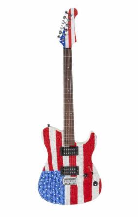 RICK SPRINGFIELD SIGNED AND PLAYED GUITAR