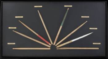 STAGE USED DRUMSTICK DISPLAY