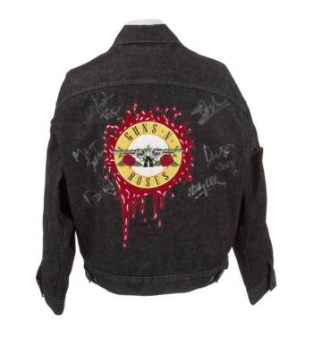 GUNS N' ROSES AUTOGRAPHED DENIM JACKET