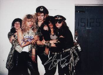 AXL ROSE AND SLASH SIGNED PHOTOGRAPH