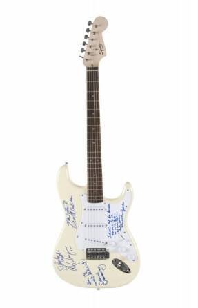 ALICE COOPER SIGNED AND INSCRIBED GUITAR