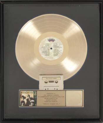 THE TRAVELING WILBURYS "GOLD" RECORD AWARD