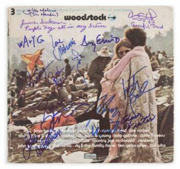 WOODSTOCK PERFORMERS SIGNED ALBUM