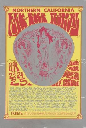 NORTHERN CALIFORNIA FOLK-ROCK FESTIVAL HANDBILL