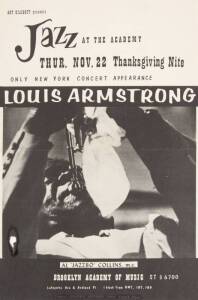 LOUIS ARMSTRONG 1956 CONCERT FLYER