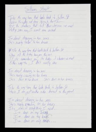 COUNTING CROWS HANDWRITTEN LYRICS