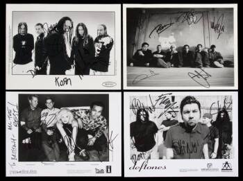 COLLECTION OF BAND SIGNED IMAGES
