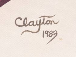 KENNY ROGERS SIGNED CLAYTON LEFEVRE PAINTING - 3