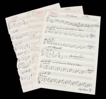 CLAUDE GORDON HANDWRITTEN TRUMPET EXERCISES