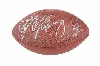 ARCHIE, ELI AND PEYTON MANNING SIGNED FOOTBALL